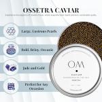 Ossetra Caviar 50g - Nutty Flavor, Sustainably Farmed