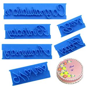 6-Piece DIY Cake Letter Stamp Set