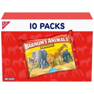 Barnum's Animal Crackers - 10 Kids Snack Packs