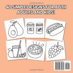 Fun Food & Snacks Coloring Book for Everyone
