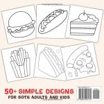 Food & Snacks Coloring Book with 50+ Pages