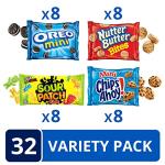 Mini Cookies and Candy Variety Pack, 32 Snacks