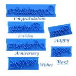 6-Piece DIY Cake Letter Stamp Set