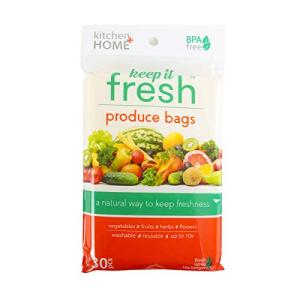 Reusable Gallon Size Produce Bags – 30 Pack