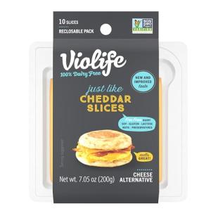 Violife Vegan Cheddar Slices, 10 Count