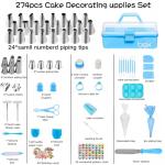 274-Piece Cake Decorating Tools and Accessories Set