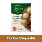 Bibigo Chicken & Vegetable Steamed Dumplings, 6.6 Oz