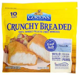 Gorton's Crunchy Breaded Fish Fillets, 19 oz