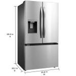 Midea 29.3 Cu. Ft. Stainless 3-Door Refrigerator