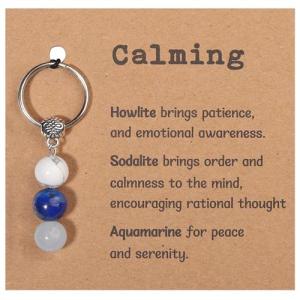 Natural Crystal Keychain - A Calming Gift for Women