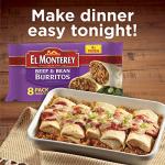 El Monterey Beef & Bean Burritos, 8 Count Box