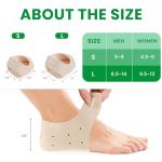 Plantar Fasciitis Gel Heel Cushions for Pain Relief