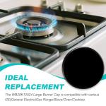 GE Gas Range Large Burner Cap Replacement - Black