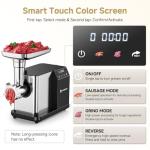 AAOBOSI 3000W Electric Meat Grinder with Touch Screen