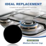 GE Gas Range Medium Burner Cap Replacement - Black