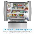 Midea 29.3 Cu. Ft. Stainless 3-Door Refrigerator