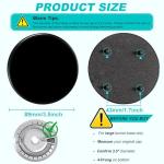 GE Gas Range Large Burner Cap Replacement - Black