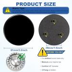 GE Gas Range Medium Burner Cap Replacement - Black