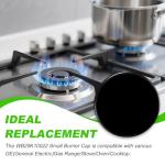 GE Gas Stove Small Burner Cap Replacement - Black