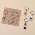 Natural Crystal Keychain - A Calming Gift for Women