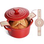 Le Tauci 3 qt Ceramic Dutch Oven for Baking