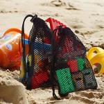 Black Mesh Drawstring Bags - 8 Pack