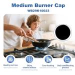 GE Gas Range Medium Burner Cap Replacement - Black