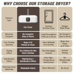 Portable Mini Clothes Dryer with Remote Control