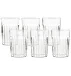 Set of 6 BPA-Free Clear Plastic Tumblers