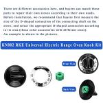 Electric Range Burner Knob Kit for Whirlpool