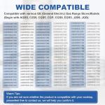 GE Gas Range Medium Burner Cap Replacement - Black