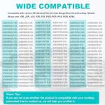 GE Gas Range Large Burner Cap Replacement - Black