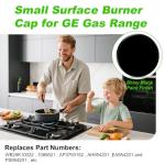 GE Gas Stove Small Burner Cap Replacement - Black