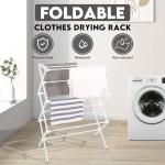 Foldable Portable Clothes Drying Rack - White