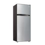 RCA 2-Door Apartment Refrigerator with Freezer, Stainless