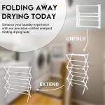 Foldable Portable Clothes Drying Rack - White