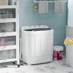 Compact Mini Twin Tub Washing Machine 13lbs Capacity