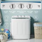 Compact Mini Twin Tub Washing Machine 13lbs Capacity