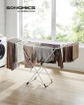 SONGMICS Foldable Clothes Drying Rack, Space-Saving