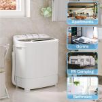 Compact Mini Twin Tub Washing Machine 13lbs Capacity