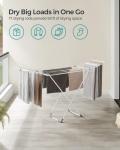 SONGMICS Foldable Clothes Drying Rack, Space-Saving