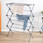 Foldable Steel Laundry Drying Rack - Space-Saving Design