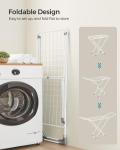 SONGMICS Foldable Clothes Drying Rack, Space-Saving