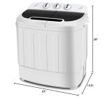 Compact Mini Twin Tub Washing Machine 13lbs Capacity