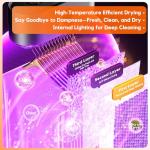 Portable Clothes Dryer with Remote Control, 12 Items