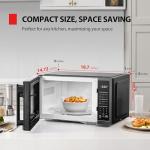 TOSHIBA 0.9 Cu Ft Countertop Microwave Oven