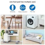 4-Pack Anti-Vibration Pads for Washer and Dryer