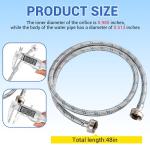 Durable Stainless Steel Washer Hoses for Hot/Cold Water
