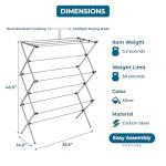 Foldable Steel Laundry Drying Rack - Space-Saving Design