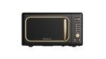 Frigidaire 0.7 Cu. Ft. Retro Microwave, Black/Gold